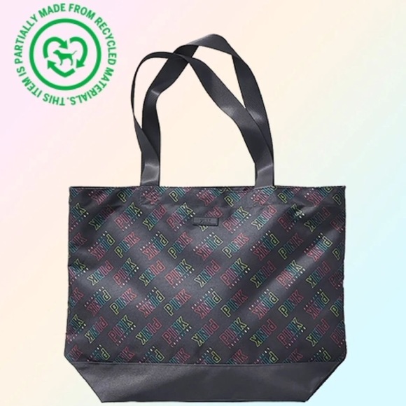 VS PINK RAINBOW TOTE BAG FACE MASK & PANTY BUNDLE - Picture 11 of 11